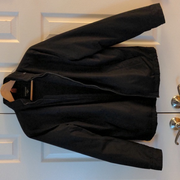 Like NEW Dockers men's jacket fleece linked hood in zipper collar - Picture 1 of 9